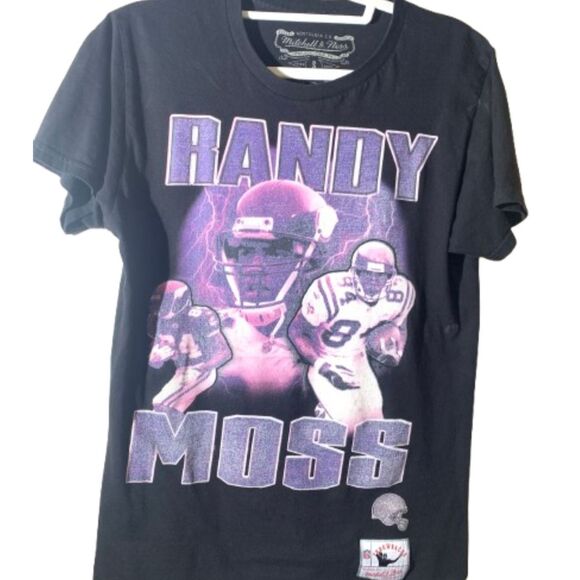 Mitchell & Ness Other - Mitchell & Ness Randy Moss Vikings Throwback Graphic T Shirt Mens Small